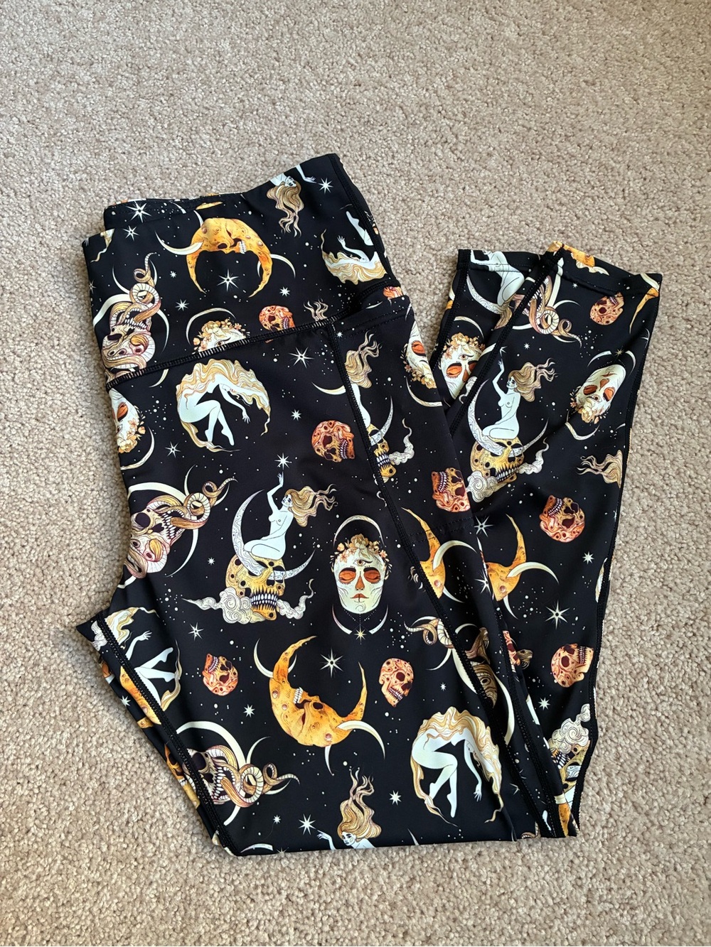 Blackmilk skull leggings